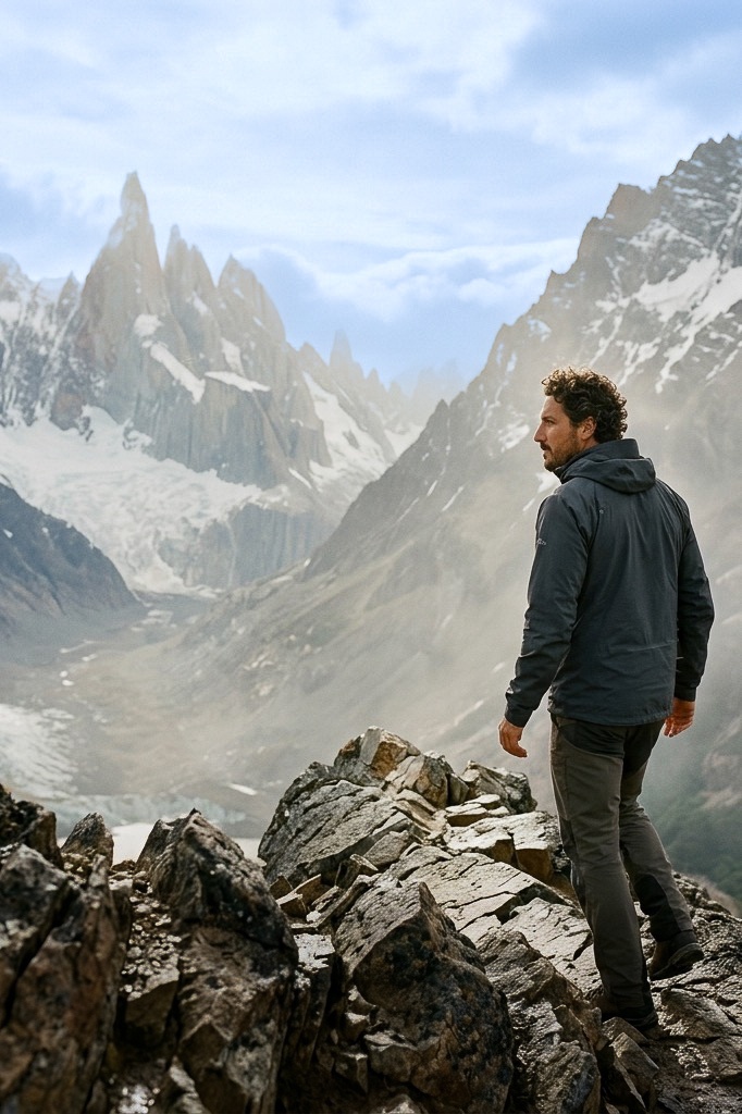 Portrait of Dusty Baars hiking in nature
