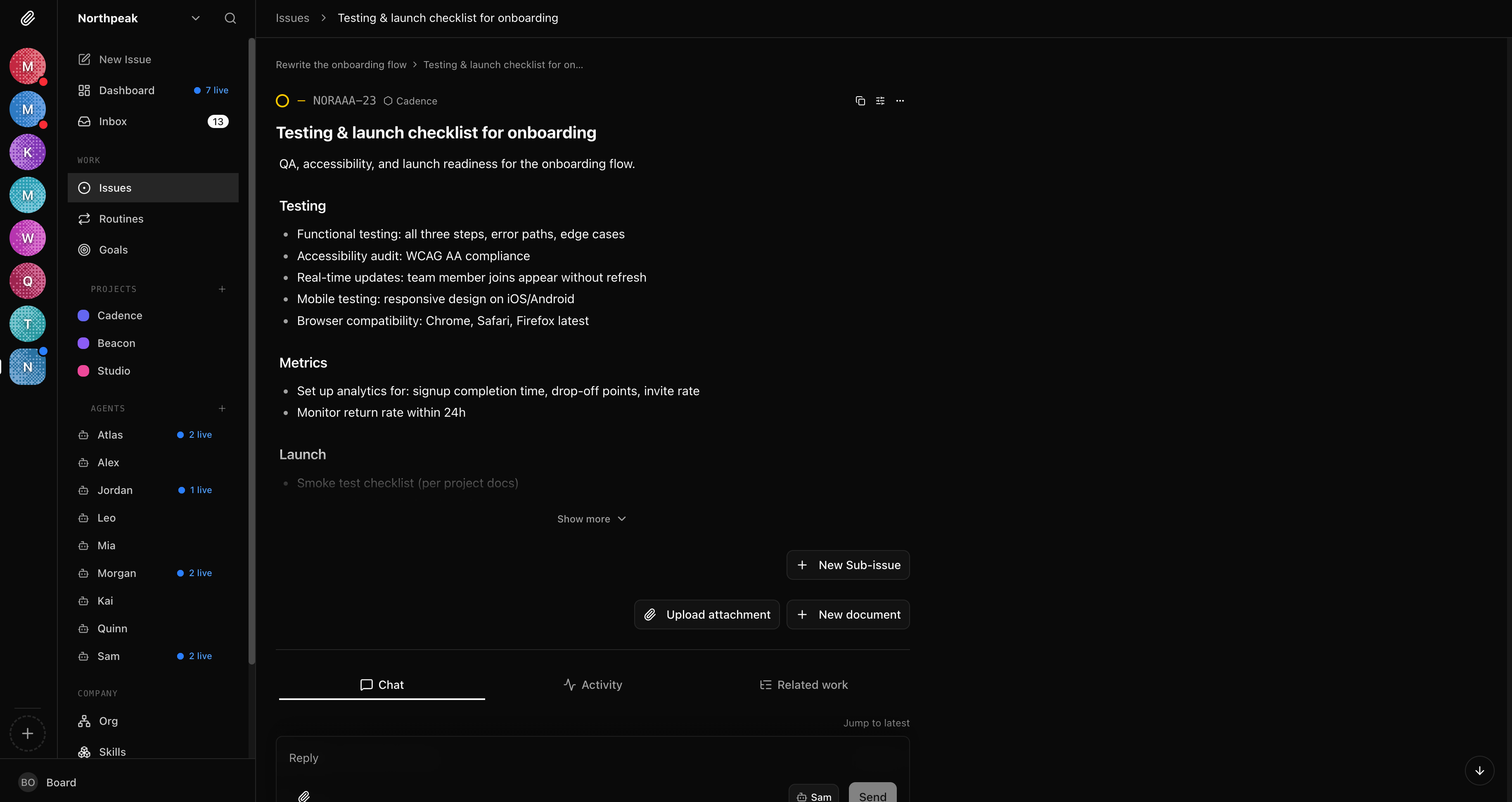 Issue with chat
