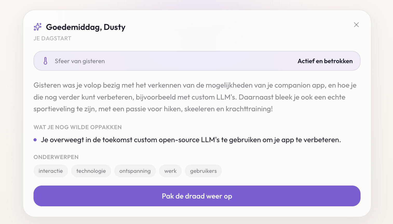 Dagstart